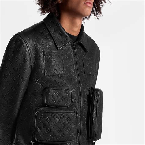 louis vuitton monogram embossed utility jacket|lv monogram denim jacket.